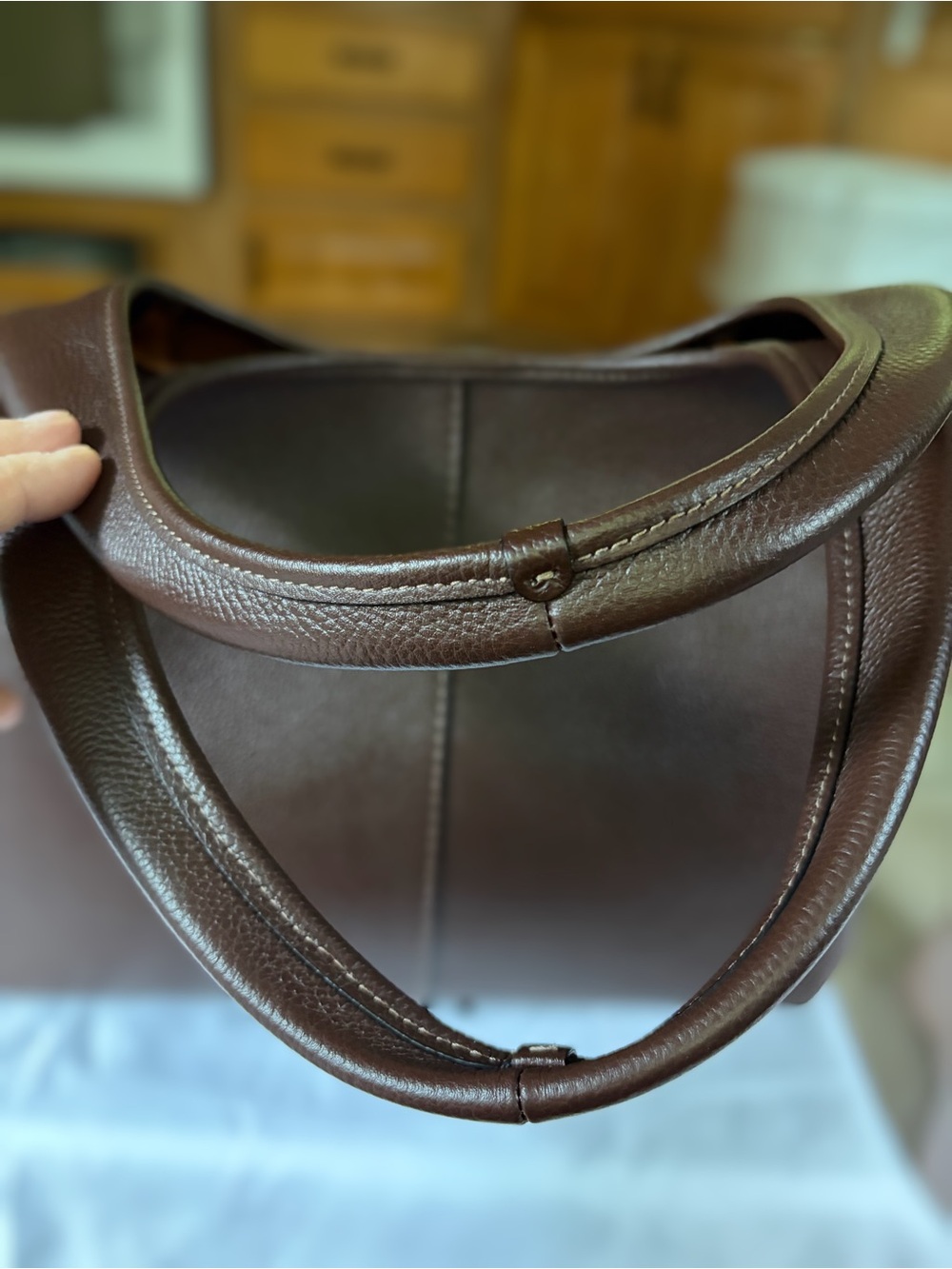 Authentic Coach Lana Shoulder Bag Leather - Maple *Largest of the 3 Lana bags* - Picture 6 of 16